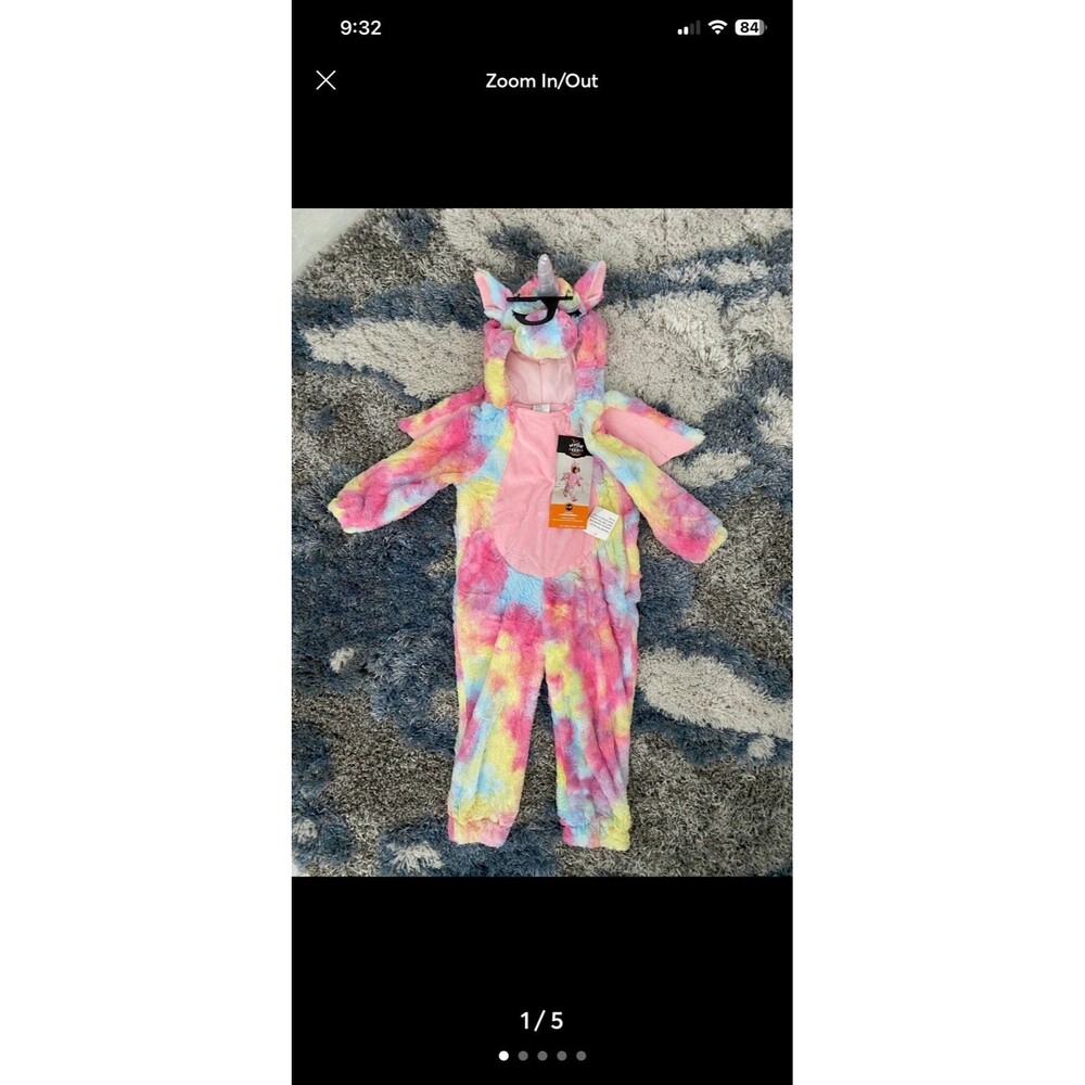 Brand new unicorn Halloween costume size 2-3T